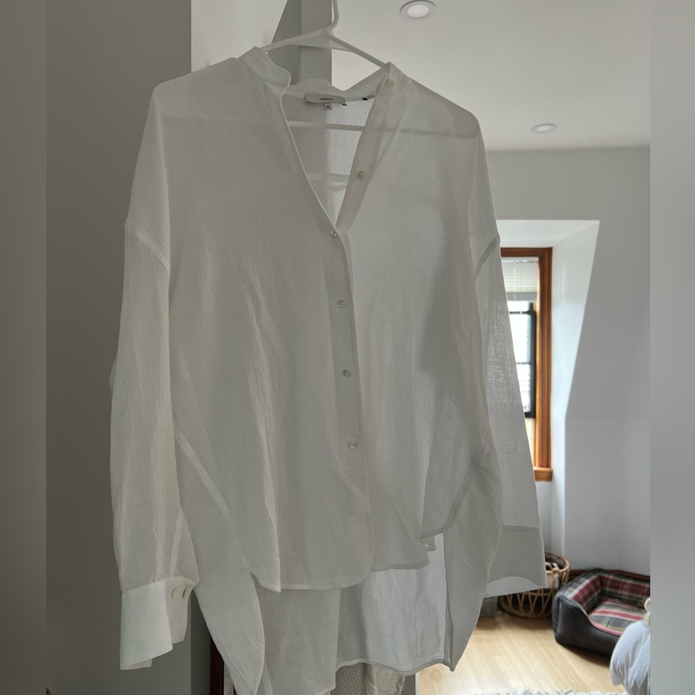 Vince cotton gauze top